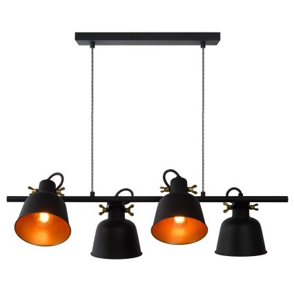 Lucide 45380/04/30 - Lampadario su filo PIA 4xE27/60W/230V