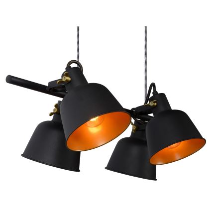Lucide 45380/04/30 - Lampadario su filo PIA 4xE27/60W/230V