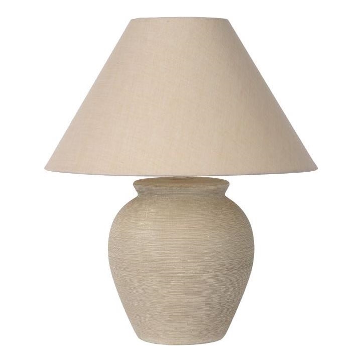 Lucide 47507/81/38 - Lampada da tavolo RAMZI 1xE27/60W/230V beige