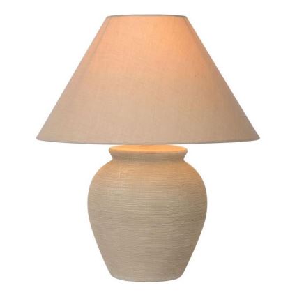 Lucide 47507/81/38 - Lampada da tavolo RAMZI 1xE27/60W/230V beige