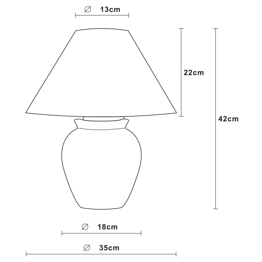 Lucide 47507/81/38 - Lampada da tavolo RAMZI 1xE27/60W/230V beige