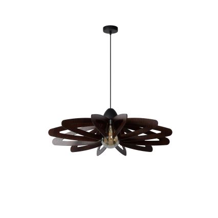 Lucide 77483/76/30 - Lampadario su filo ZIDANE 1xE27/15W/230V marrone/nero