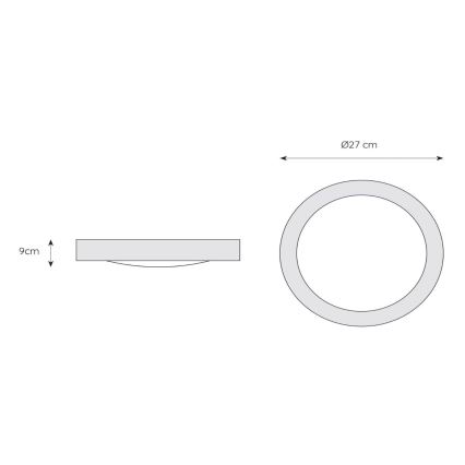 Lucide 79158/01/31 - Plafoniera da bagno FRESH 1xE27/20W/230V