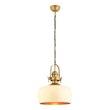 Lustra MONZA 1xE27/40W/230V, diametro 30 cm, crema/bronzo