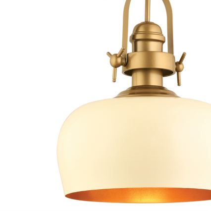 Lustra MONZA 1xE27/40W/230V, diametro 30 cm, crema/bronzo