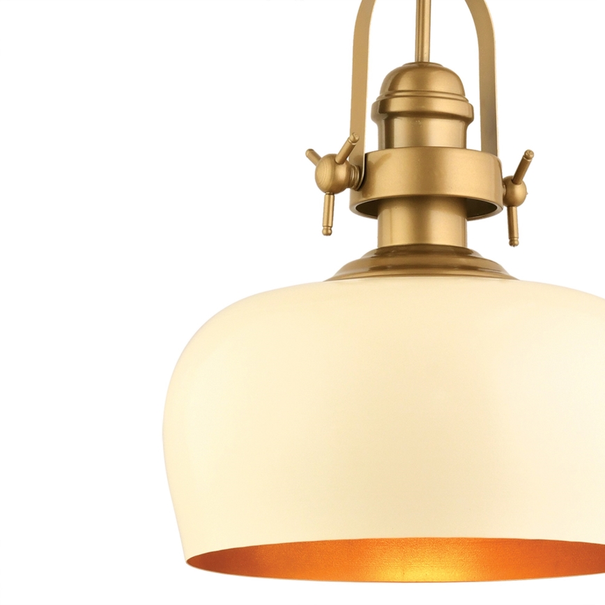 Lustra MONZA 1xE27/40W/230V, diametro 30 cm, crema/bronzo