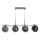 Lustre a sospensione LUMOS 4xG9/20W/230V nero fumé