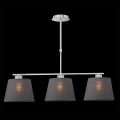 LUXERA 18067 - Lampadario COMBO 3xE27/60W grigio