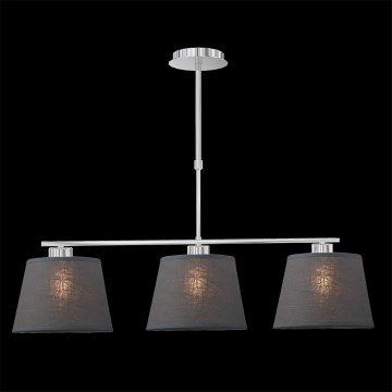LUXERA 18067 - Lampadario COMBO 3xE27/60W grigio