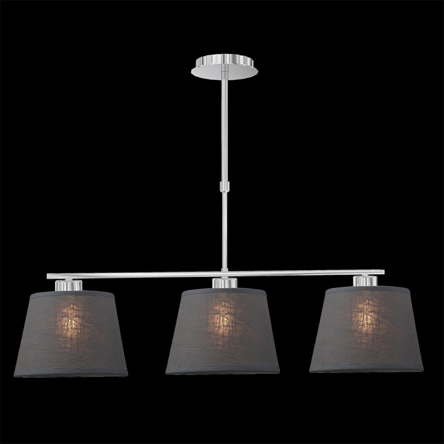 LUXERA 18067 - Lampadario COMBO 3xE27/60W grigio