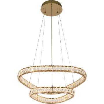 LUXERA 46152 - Lampadario LED a sospensione con cavo MIST LED/65W/230V 4000K dorato