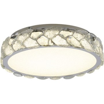 LUXERA 46153 - Plafoniera LED LARUNA 32W, 230V, 4000K, Ø 40 cm, cromo opaco