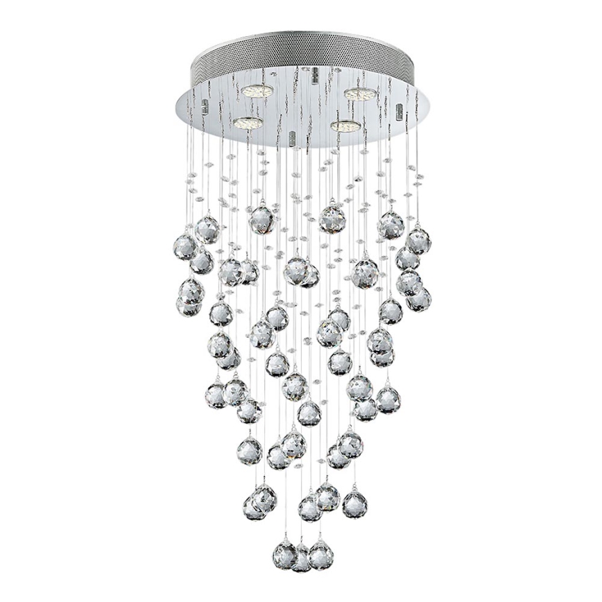 LUXERA 62411 - Lampadario fisso di cristallo NORR 4xGU10/50W/230V