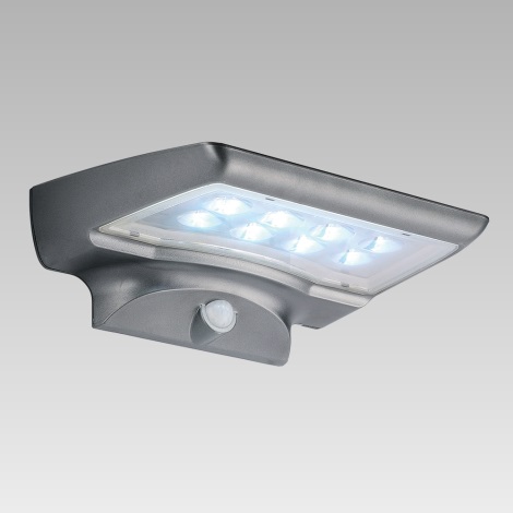 Luxera 65251 - Lampada solare con sensore per esterno STARGATE 8xLED/0,5W/5,4V