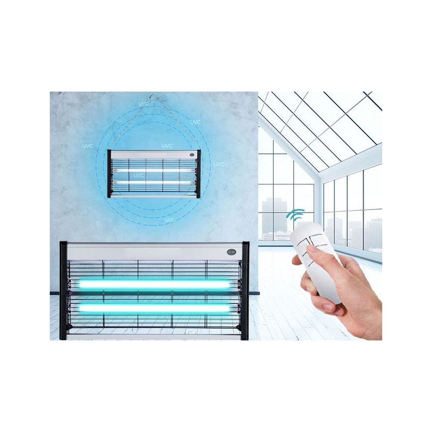 Luxera 70418 - Lampada germicida 2xT5 UVC/15W/230V + T