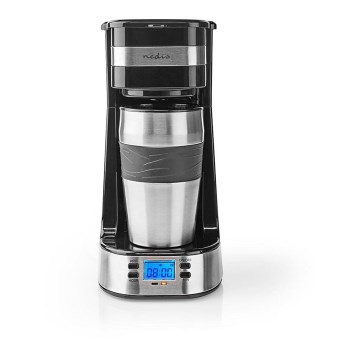 Macchina da caffè per una tazza da 0,4 l con timer e tazza da viaggio