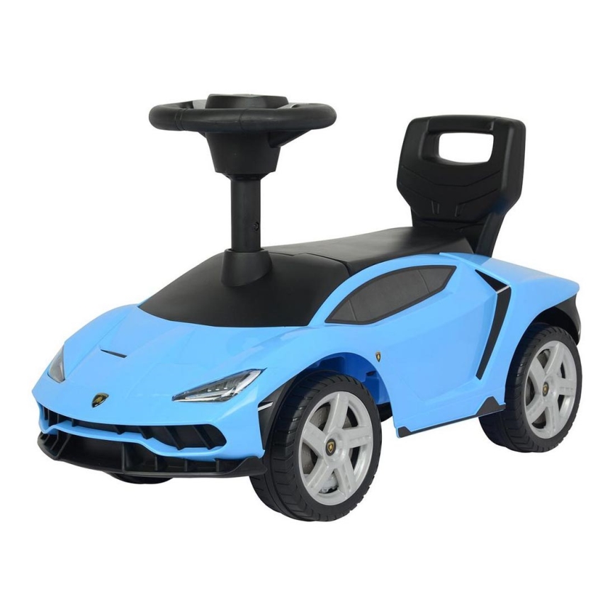 Macchinina a spinta Lamborghini blu nero Luciamo