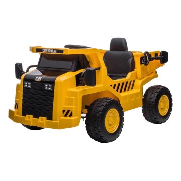 Macchinina elettrica Caterpillar caricatore 60W/4500 mAh giallo/nero