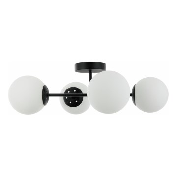 MADDIE Lampada da soffitto semi-incassata 4xE14/5W/230V Nero