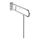 Maniglia 10x25 cm in acciaio inossidabile, finitura argento