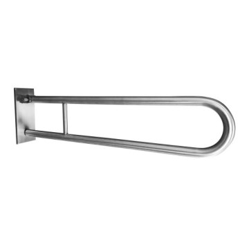 Maniglia 10x25 cm in acciaio inox/argento
