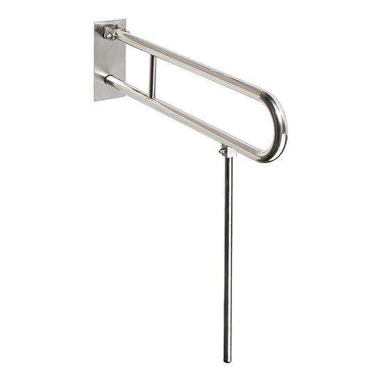 Maniglia 10x25 cm in acciaio inox, finitura argento