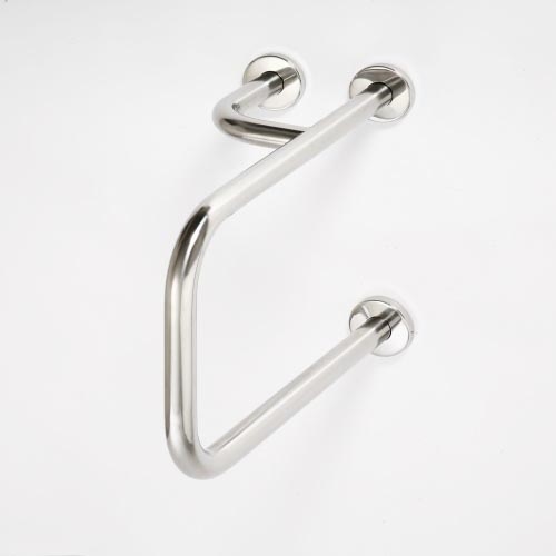 Maniglia 23,5x38 cm in acciaio inossidabile, finitura argento