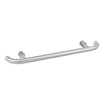 Maniglia per porta 70x4 cm acciaio inox/argento
