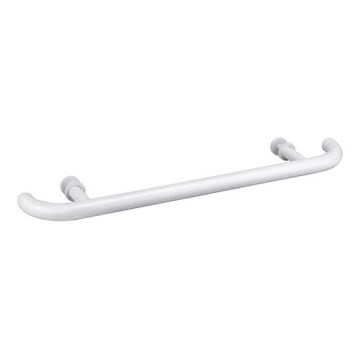 Maniglia per porta 70x4 cm in acciaio inox/bianco