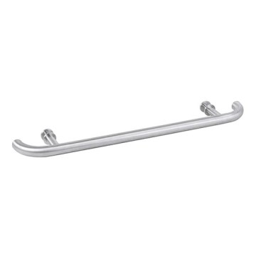 Maniglia per porta 80x4 cm in acciaio inox/argento