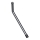 Maniglia per specchi 1x14,8 cm in acciaio inox/argento