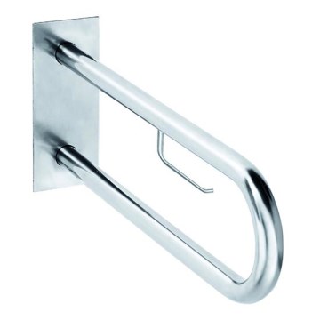 Maniglione di supporto 10x25 cm in acciaio inossidabile/argento