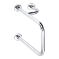 Maniglione di supporto 23,5 x 38 cm in acciaio inox, finitura argento