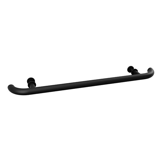 Maniglione per porta 80x4 cm in acciaio inossidabile/nero