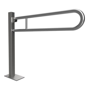 Maniglione ribaltabile 15,3 x 87 cm in acciaio inox/argento