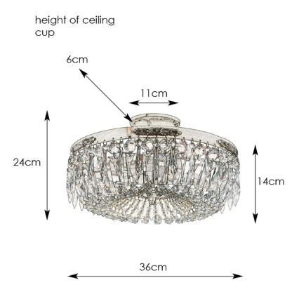 Markslöjd 100613 – Lampadario fisso STRÖMSHOLM 3×E14/40W/230V