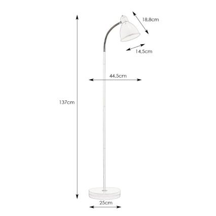 Markslöjd 104842 - Lampada da terra NITTA 1xE27/60W/230V