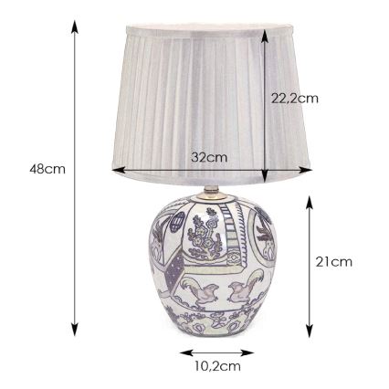 Markslöjd 105000 - Lampada da tavolo GÖTEBORG 1xE27/60W/230V