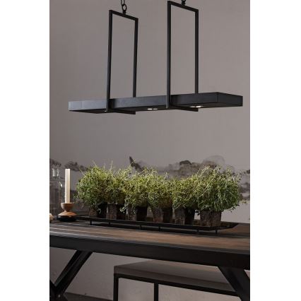 Markslöjd 105780 - Lampadario LED dimmerabile con catena TRAY 3xLED/3W/230V nero