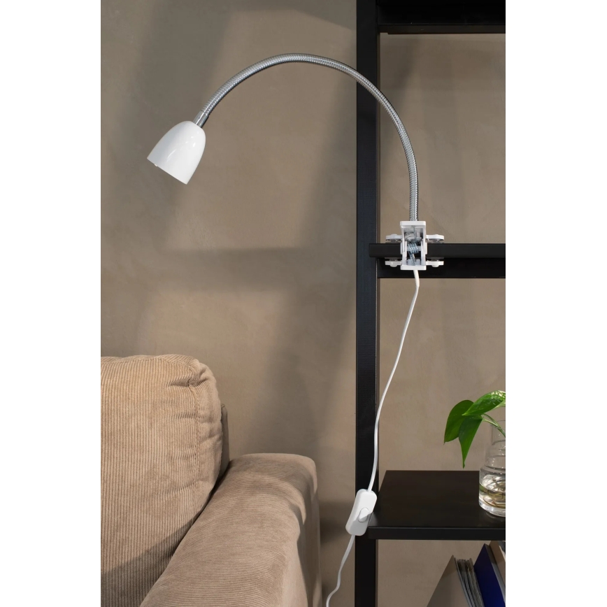Markslöjd 106091 - Lampada da tavolo LED con morsetto TULIP LED/3W/230V bianca