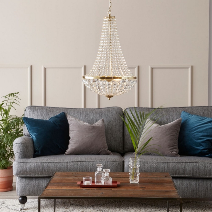 Marpzlöjd 106119 - Lampadario di cristallo dimmerabile da bagno GRÄNSÖ 2xE14/40W/230V