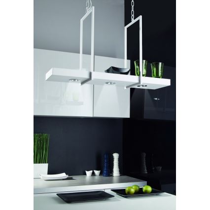 Markslöjd 106124 - Lampadario LED dimmerabile con catena TRAY 3xLED/3W/230V bianco