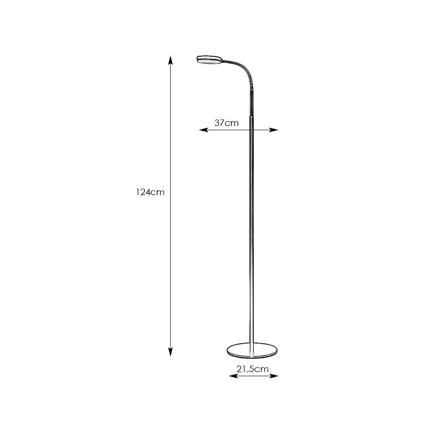 Markslöjd 106465 - Lampada LED da terra FLEX LED/5W/230V