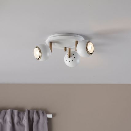 Markslöjd 106875 - Luce Spot COCO 3xGU10/35W/230V bianco