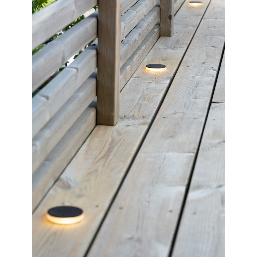 Markslöjd 106935 - Lampada da incasso LED per esterni GARDEN24 LED/3W/24V IP44 nero