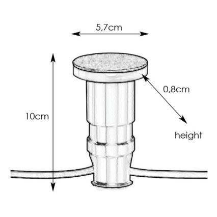 Markslöjd 106935 - Lampada da incasso LED per esterni GARDEN24 LED/3W/24V IP44 nero