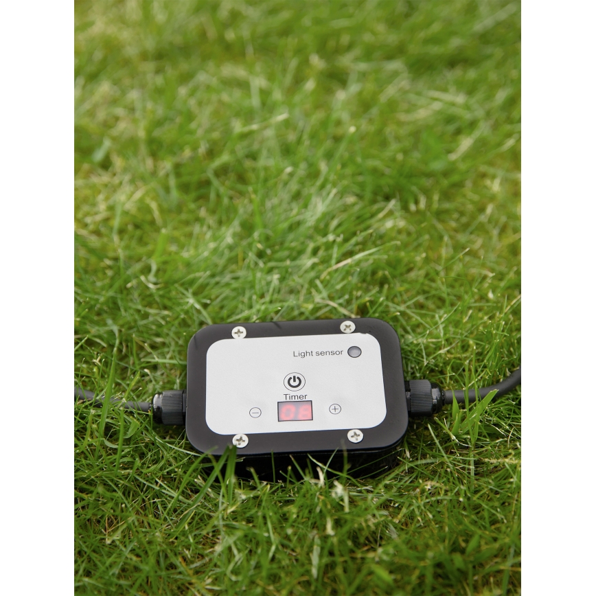 Markslöjd 106936 - Sensore crepuscolare con temporizzatore GARDEN24 24V IP44