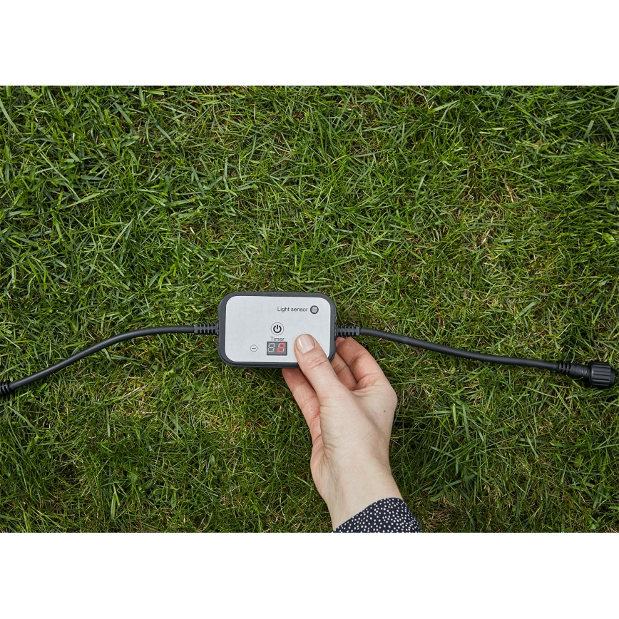 Markslöjd 106936 - Sensore crepuscolare con temporizzatore GARDEN24 24V IP44
