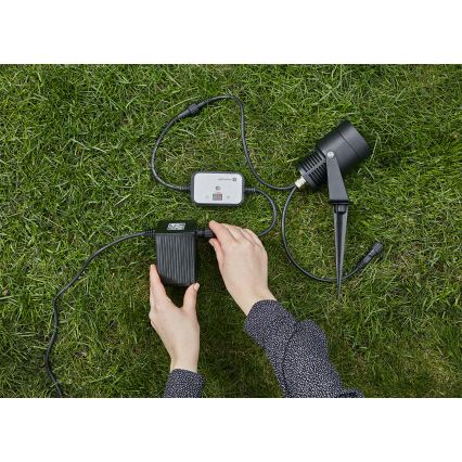 Markslöjd 106936 - Sensore crepuscolare con temporizzatore GARDEN24 24V IP44