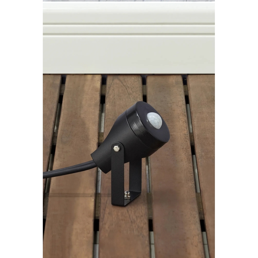 Markslöjd 106940 - Sensore da esterno per movimento e crepuscolare PIR GARDEN24 IP44 nero